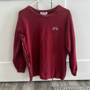 Movemama brass zip sweatshirt